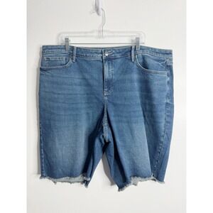 NYDJ Lilly Boyfriend Shorts Size 20W Casual Summer Stretch Minimalist